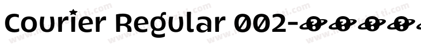 Courier Regular 002字体转换